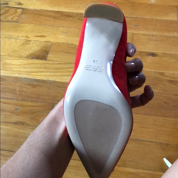 Napoleoni Italian High Heel Red Shoes - Picture 5 of 6